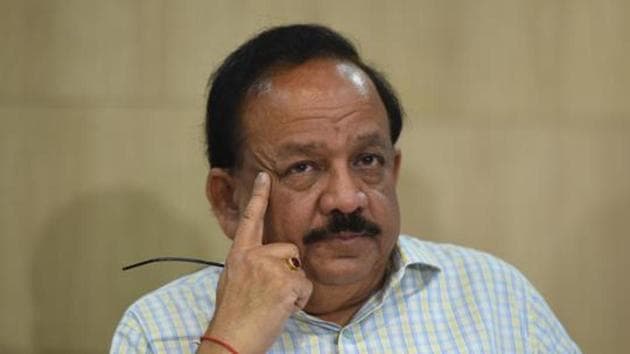 The Union health minister also said that 29.06 lakh personal protective equipment (PPEs) and 62.77 lakh N-95 masks have been distributed to states, Union Territories and central institutions. (Sanchit Khanna/HT PHOTO) The Union health minister also said that 29.06 lakh personal protective equipment (PPEs) and 62.77 lakh N-95 masks have been distributed to states, Union Territories and central institutions. (Sanchit Khanna/HT PHOTO)