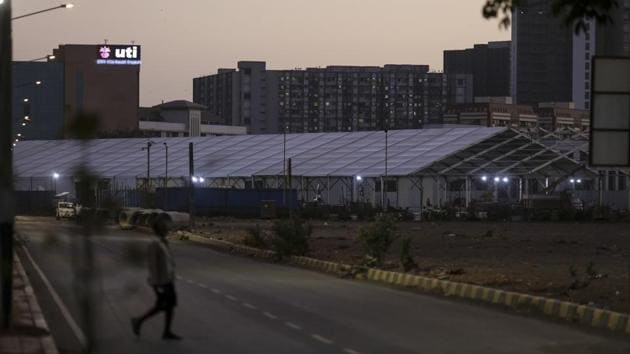 The new hospital will be equipped with oxygen facilities, a pathological laboratory, laundry, cabins for doctors and nurses among other amenities. MMRDA has said the hospital will be equipped to handle an additional 5,000 beds if there is a requirement in future. (Dhiraj Singh / Bloomberg) The new hospital will be equipped with oxygen facilities, a pathological laboratory, laundry, cabins for doctors and nurses among other amenities. MMRDA has said the hospital will be equipped to handle an additional 5,000 beds if there is a requirement in future. (Dhiraj Singh / Bloomberg)