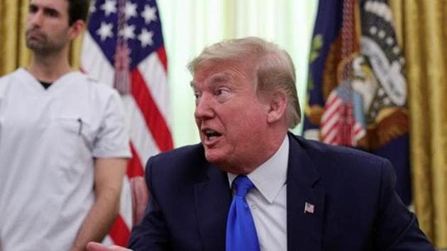On Wednesday Trump drew analogies with the virus, which emerged in the Chinese city of Wuhan last year, and infamous military and terrorist attacks on the United States.(REUTERS)