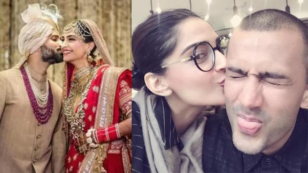 Sonam Kapoor wishes Anand Ahuja on their second wedding anniversary.