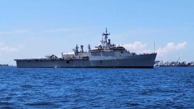 The Navy has sent another ship, INS Shardul, to the United Arab Emirates. The navy said all people will be given basic amenities and medical care during the voyage. The Navy said INS Jalashwa reached the shores of the Maldives, and phase one of the evacuation called “Samudra Setu” will commence on May 8. (Photo Courtesy: Indian Navy) The Navy has sent another ship, INS Shardul, to the United Arab Emirates. The navy said all people will be given basic amenities and medical care during the voyage. The Navy said INS Jalashwa reached the shores of the Maldives, and phase one of the evacuation called “Samudra Setu” will commence on May 8. (Photo Courtesy: Indian Navy)