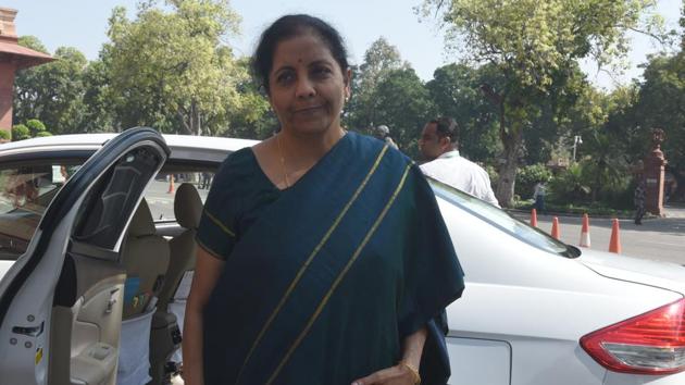 Union finance minister Nirmala Sitharaman’s office said in a series of tweets said, “economy poised to recover.” (Sonu Mehta/HT PHOTO) Union finance minister Nirmala Sitharaman’s office said in a series of tweets said, “economy poised to recover.” (Sonu Mehta/HT PHOTO)