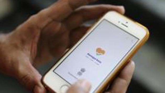 The central government launched Aarogya Setu on April 2 to disseminate information regarding Covid-19 and to collect data from individuals. (AP file photo) The central government launched Aarogya Setu on April 2 to disseminate information regarding Covid-19 and to collect data from individuals. (AP file photo)