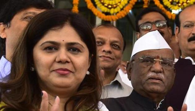 BJP leader Pankaja Munde says not getting a ticket did not upset her. (Anshuman Poyrekar/Hindustan Times) BJP leader Pankaja Munde says not getting a ticket did not upset her. (Anshuman Poyrekar/Hindustan Times)