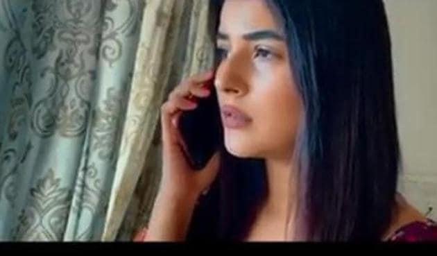 Shehnaaz Gill in a still from the new song.