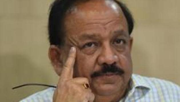 Harsh Vardhan said 7,640 quarantine centres have been created all over the country which may be used for migrant workers and also for keeping people coming from abroad. (Sanchit Khanna/HT PHOTO) Harsh Vardhan said 7,640 quarantine centres have been created all over the country which may be used for migrant workers and also for keeping people coming from abroad. (Sanchit Khanna/HT PHOTO)
