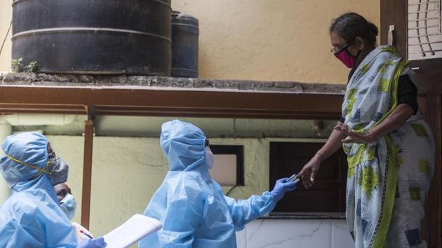 According to officials, the common factor in all these cases was that the source of the virus was not traceable.(Satyabrata Tripathy/HT Photo) According to officials, the common factor in all these cases was that the source of the virus was not traceable.(Satyabrata Tripathy/HT Photo)
