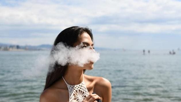 The belief of e-cigarettes being less harmful than tobacco cigarettes is one of the major factors behind the growing use.(Unsplash) The belief of e-cigarettes being less harmful than tobacco cigarettes is one of the major factors behind the growing use.(Unsplash)