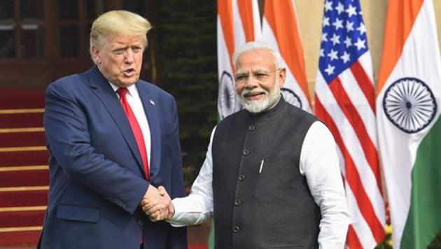 Prime Minister Narendra Modi with US President Donald Trump. The two leaders are in regular touch since the outbreak of the coronavirus. (PTI) Prime Minister Narendra Modi with US President Donald Trump. The two leaders are in regular touch since the outbreak of the coronavirus. (PTI)