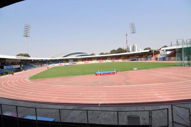 Balewadi stadium ready for Khelo India games in Pune.(HT PHOTO)