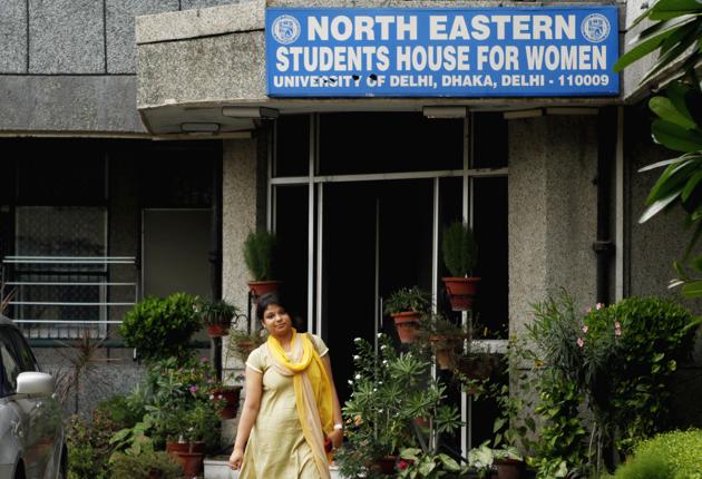 Hostllers at the North Eastern Students House for Women claim that they are being forced to leave the premises amid lockdown.(Jasjeet Plaha/HT Photo for representational purposes only)