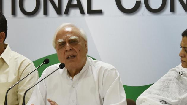 Congress senior leader Kapil Sibal (Raj K Raj/HT PHOTO) Congress senior leader Kapil Sibal (Raj K Raj/HT PHOTO)