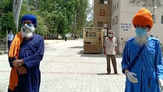 The pilgrims have been lodged at the isolation centre set up at Meritorious School in Ludhiana. (HT PHOTO) The pilgrims have been lodged at the isolation centre set up at Meritorious School in Ludhiana. (HT PHOTO)