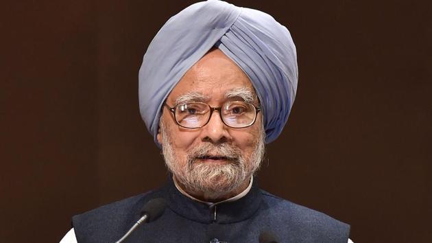 Manmohan Singh was admitted at AIIMS hospital after he complained of chest pain in New Delhi on Sunday. An official from his office later said that Singh was doing fine.(PTI)