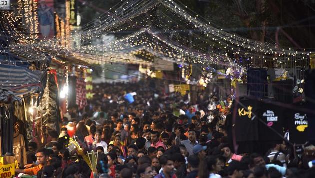 A view of Sarojini Nagar Market(Photo: Sonu Mehta/HT (Photo for representational purpose only))