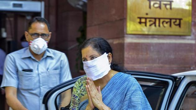 Finance Minister Nirmala Sitharaman also said state-owned banks have sanctioned loans worth Rs 5.66 lakh crore to borrowers during March and April. (PTI File Photo) Finance Minister Nirmala Sitharaman also said state-owned banks have sanctioned loans worth Rs 5.66 lakh crore to borrowers during March and April. (PTI File Photo)