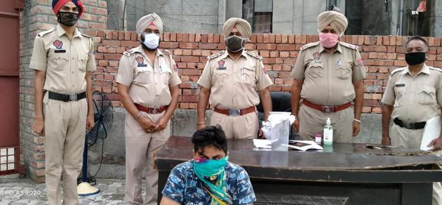 The accused in police custody. (ht photo) The accused in police custody. (ht photo)