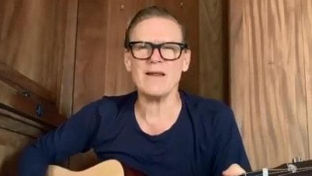 Bryan Adams in a screengrab from his video.