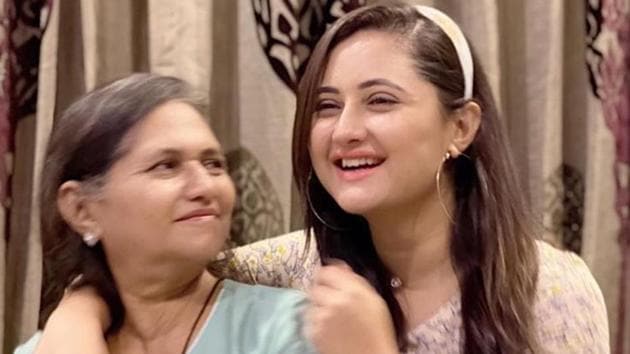 Rashami Desai with her mother Rasila Desai.