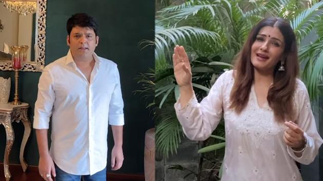 Kapil Sharma and Raveena Tandon in a still from Guzar Jayega. Kapil Sharma and Raveena Tandon in a still from Guzar Jayega.