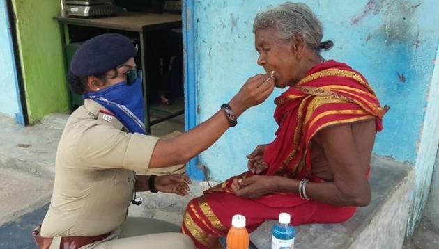 Telegu superstar Chiranjeevi praised Shubhshree Nayak, the sub-inspector with the Malkangiri police station, for her efforts. (SOURCED) Telegu superstar Chiranjeevi praised Shubhshree Nayak, the sub-inspector with the Malkangiri police station, for her efforts. (SOURCED)