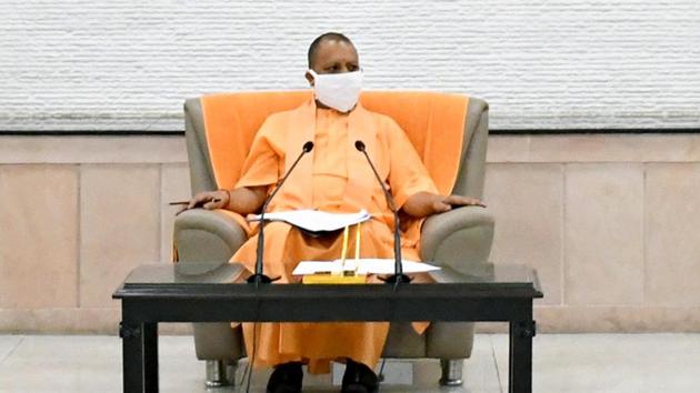 Chief minister Yogi Adityanath briefed the PM about the situation in cities like Kanpur, Agra and Meerut and the state government’s decision to send senior IAS, IPS and health department officers there to check the spread of the coronavirus. (HT Photo) Chief minister Yogi Adityanath briefed the PM about the situation in cities like Kanpur, Agra and Meerut and the state government’s decision to send senior IAS, IPS and health department officers there to check the spread of the coronavirus. (HT Photo)