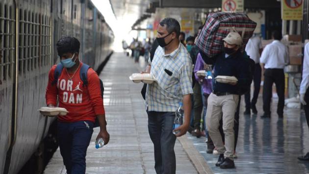 On Monday, Chhattisgarh chief minister Bhupesh Baghel told Prime Minister Narendra Modi that the Centre has only given permission for 15 trains so far, even though the state government had asked for 28 trains to bring back the stranded people.(Photo by Sant Arora/Hindustan Times) On Monday, Chhattisgarh chief minister Bhupesh Baghel told Prime Minister Narendra Modi that the Centre has only given permission for 15 trains so far, even though the state government had asked for 28 trains to bring back the stranded people.(Photo by Sant Arora/Hindustan Times)