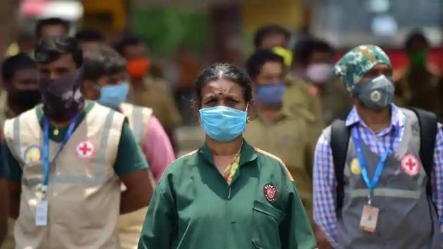 Covid-19 cases in the national capital are rapidly inching toward the 7,500-mark. (PTI) Covid-19 cases in the national capital are rapidly inching toward the 7,500-mark. (PTI)