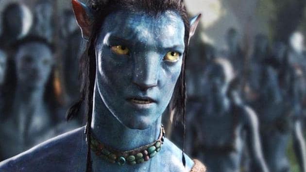 Sam Worthington in a still from Avatar.