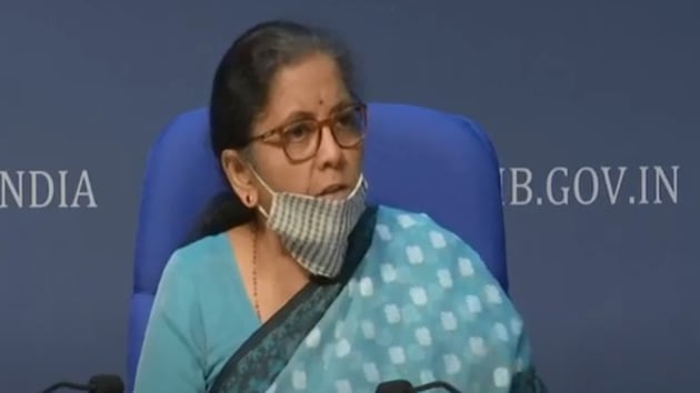 Union Finance Minister Nirmala Sitharaman(Screen Grab)