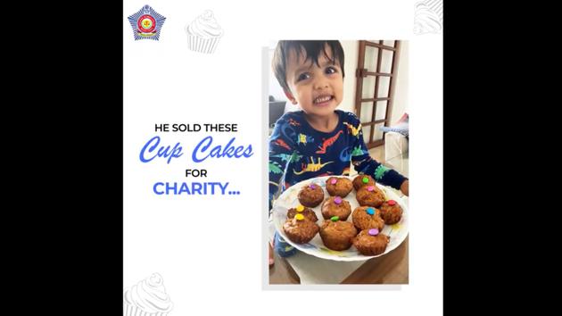 This little baker will win your heart. (Twitter/@MumbaiPolice) This little baker will win your heart. (Twitter/@MumbaiPolice)