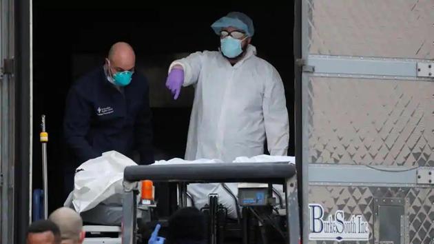 Researchers behind a widely cited mortality model on Tuesday revised their projection for Covid-19 deaths in the United States to more than 147,000 as restrictions continued to be relaxed around the country sometimes prematurely.(Reuters file photo) Researchers behind a widely cited mortality model on Tuesday revised their projection for Covid-19 deaths in the United States to more than 147,000 as restrictions continued to be relaxed around the country sometimes prematurely.(Reuters file photo)