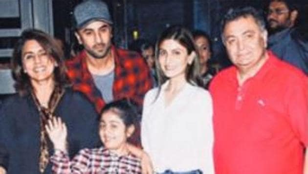 Riddhima Kapoor Sahni has posted a new family picture.