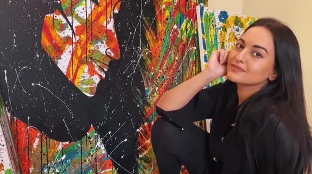 Sonakshi Sinha is auctioning her art.