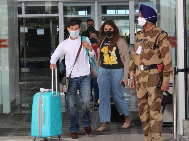 Passengers found symptomatic at the airport will be taken to a hospital or appropriate quarantine centre. (HT File Photo) Passengers found symptomatic at the airport will be taken to a hospital or appropriate quarantine centre. (HT File Photo)