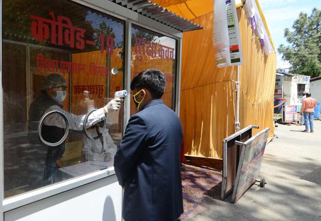 Himachal Pradesh has witnessed a spurt in coronavirus cases since May 4, with 35 people testing positive. (Deepak Sansta / HT) Himachal Pradesh has witnessed a spurt in coronavirus cases since May 4, with 35 people testing positive. (Deepak Sansta / HT)