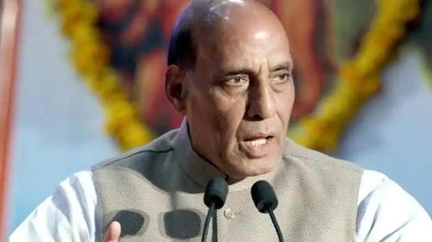 Defence Minister Rajnath Singh.(ANI file) Defence Minister Rajnath Singh.(ANI file)