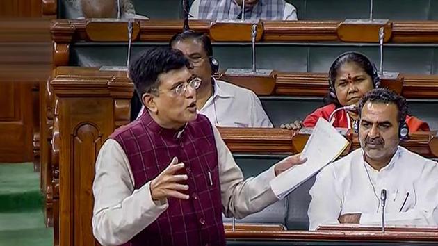Union Minister for Railways Piyush Goyal speaks in the Lok Sabha during the Budget Session of Parliament, in New Delhi. (PTI) Union Minister for Railways Piyush Goyal speaks in the Lok Sabha during the Budget Session of Parliament, in New Delhi. (PTI)