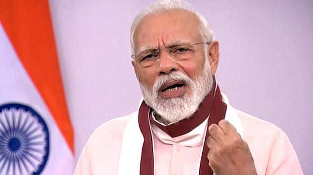New Delhi, May 12 (ANI): Prime Minister Narendra Modi addresses the nation, in New Delhi on Tuesday. (ANI Photo) (ANI) New Delhi, May 12 (ANI): Prime Minister Narendra Modi addresses the nation, in New Delhi on Tuesday. (ANI Photo) (ANI)