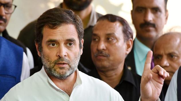 File photo: Congress MP Rahul Gandhi.(Mohd Zakir/HT PHOTO)