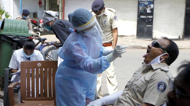 On May 1, there were 4,721 Covid-19 cases in the state of Gujarat.(ANI file photo)