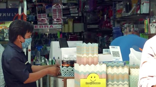 A view of a stationery shop operating during the lockdown in Khan Market, New Delhi. E-commerce activities for non-essential goods are now permitted. (ANI) A view of a stationery shop operating during the lockdown in Khan Market, New Delhi. E-commerce activities for non-essential goods are now permitted. (ANI)