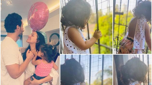 Neha Dhupia shared new pictures of daughter Mehr Dhupia Bedi.