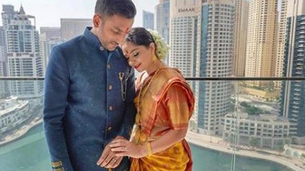 Sonalee Kulkarni got engaged more than a month before the lockdown. Sonalee Kulkarni got engaged more than a month before the lockdown.