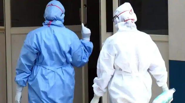 Staff will have to go into quarantine only if they have had a “high risk exposure” such as them treating Covid-19 patient or handling their samples without proper personal protective equipment (PPE) or probable breach of PPE protocol. (ANI file photo) Staff will have to go into quarantine only if they have had a “high risk exposure” such as them treating Covid-19 patient or handling their samples without proper personal protective equipment (PPE) or probable breach of PPE protocol. (ANI file photo)