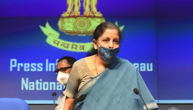 Union Finance Minister Nirmala Sitharaman (Sonu Mehta/HT PHOTO)