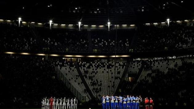 FILE PHOTO: Soccer Football - Serie A - Juventus v Parma - Allianz Stadium, Turin, Italy - January 19, 2020 General view as the teams observe a minutes silence before the match (REUTERS) FILE PHOTO: Soccer Football - Serie A - Juventus v Parma - Allianz Stadium, Turin, Italy - January 19, 2020 General view as the teams observe a minutes silence before the match (REUTERS)