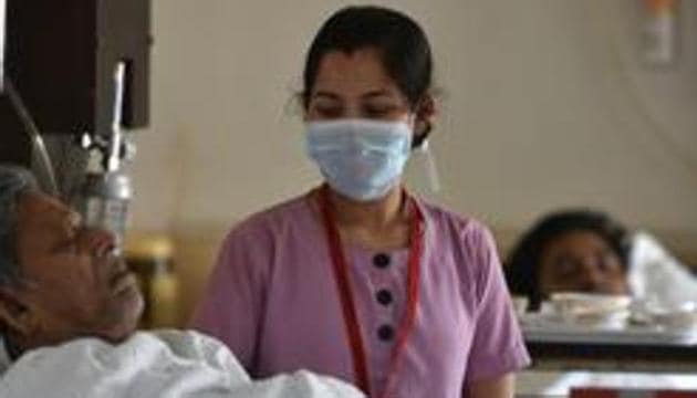 According to the Ministry of Health and Family Welfare, the total COVID-19 cases in the country reached 1,01,139.. (Photo by Samir Jana / Hindustan Times) According to the Ministry of Health and Family Welfare, the total COVID-19 cases in the country reached 1,01,139.. (Photo by Samir Jana / Hindustan Times)