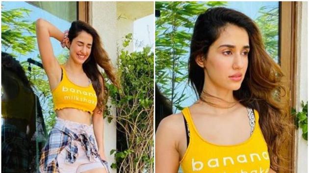 Actor Disha Patani shared a couple of pictures of herself, wearing sunshine yellow. She captioned her post with a wasp emoji. (Instagram/Disha Patani)