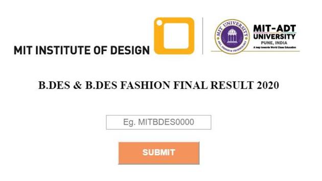 MITID e-DAT B.Des final results. (Screengrab) MITID e-DAT B.Des final results. (Screengrab)